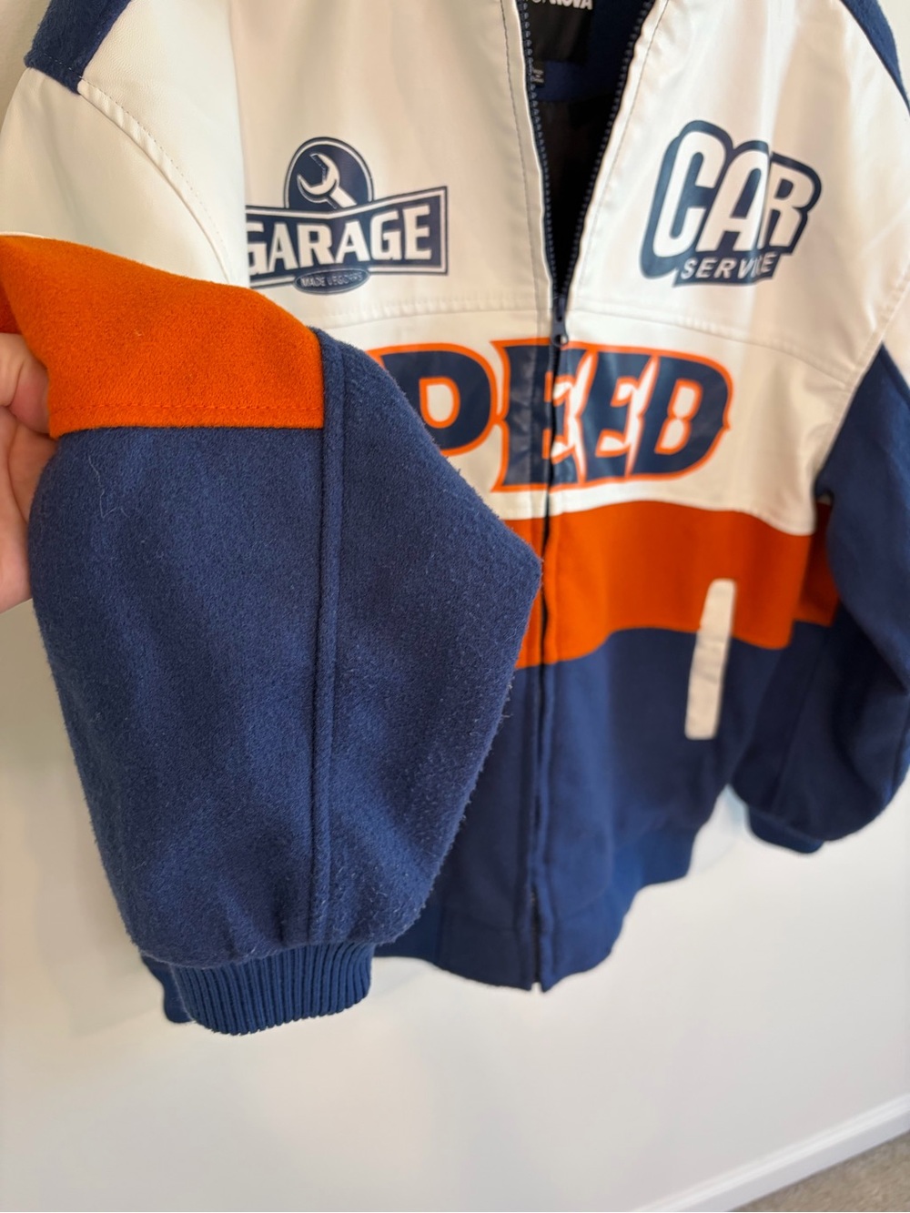 Fashion Nova Over The Speed Limit Oversized Bomber Varsity Jacket Size Small - Picture 8 of 16